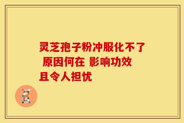 灵芝孢子粉冲服化不了 原因何在 影响功效且令人担忧