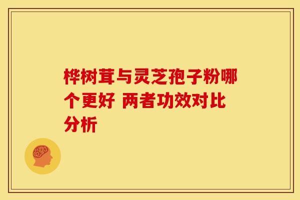 桦树茸与灵芝孢子粉哪个更好 两者功效对比分析 桦树茸与灵芝孢子粉哪个更好 两者功效对比分析