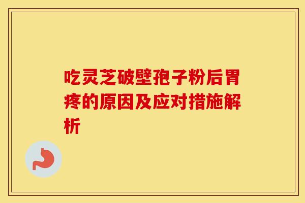 吃灵芝破壁孢子粉后胃疼的原因及应对措施解析
