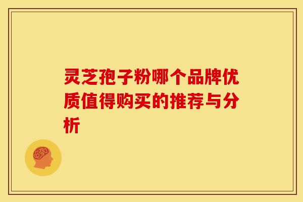 灵芝孢子粉哪个品牌优质值得购买的推荐与分析