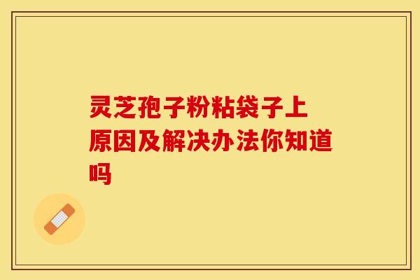 灵芝孢子粉粘袋子上 原因及解决办法你知道吗