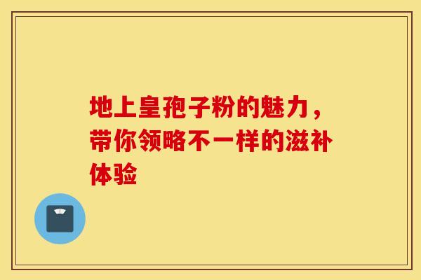 地上皇孢子粉的魅力，带你领略不一样的滋补体验