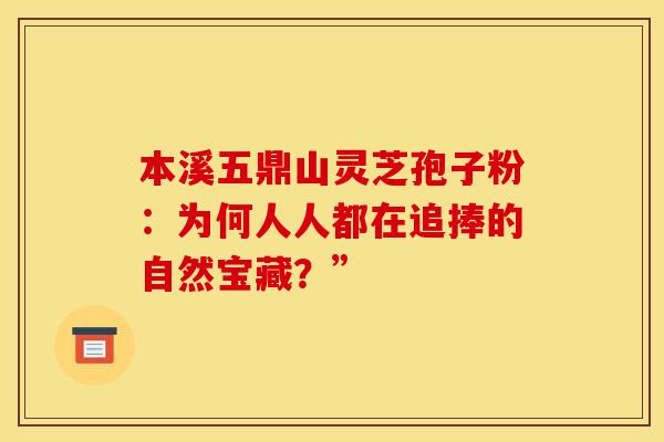 本溪五鼎山灵芝孢子粉：为何人人都在追捧的自然宝藏？”